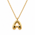Domed Initial Necklaces - A