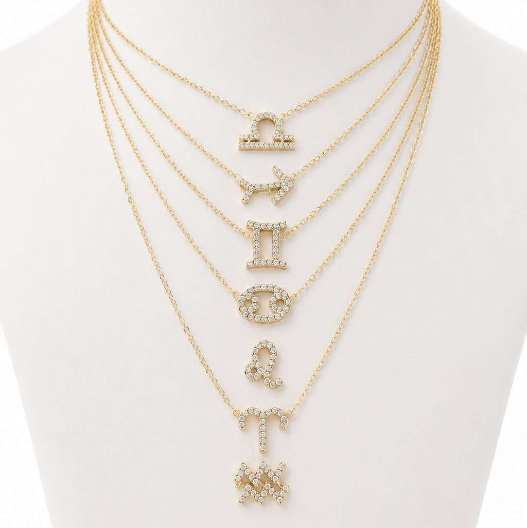 Libra Zodiac Necklace – Stainless Steel