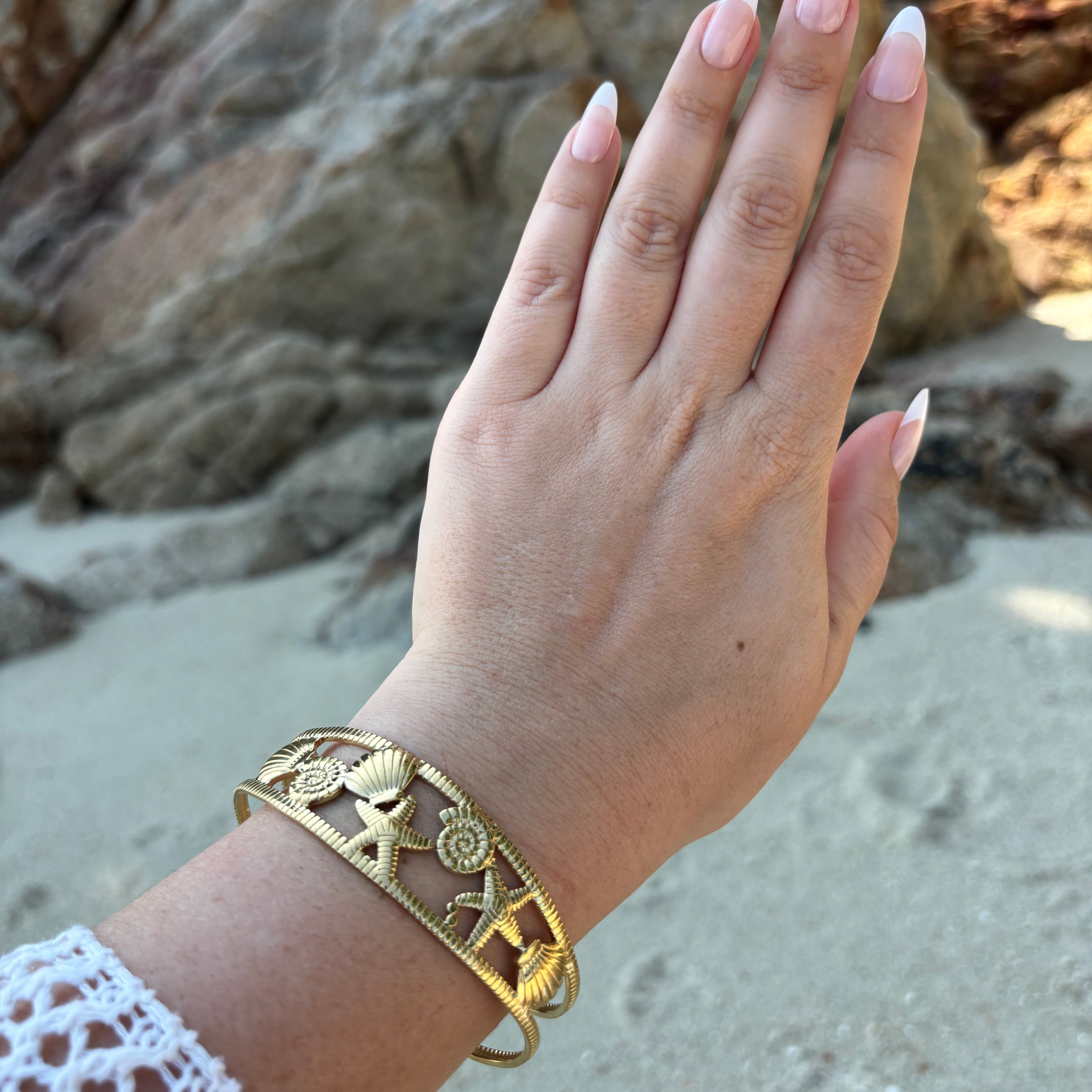 Gold Ocean Bracelet