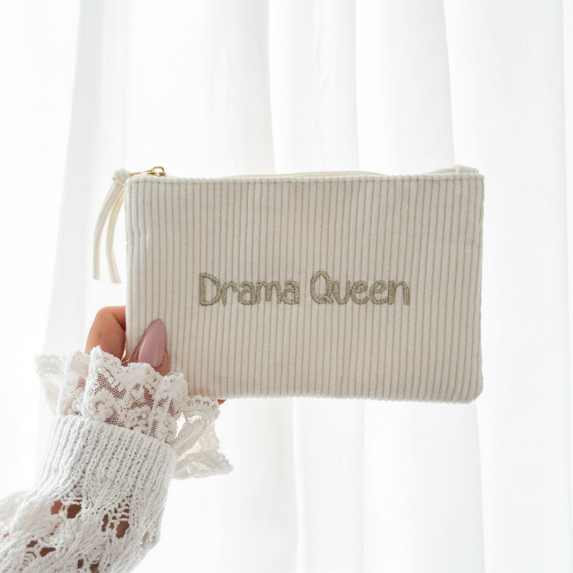 Golden Corduroy Clutch