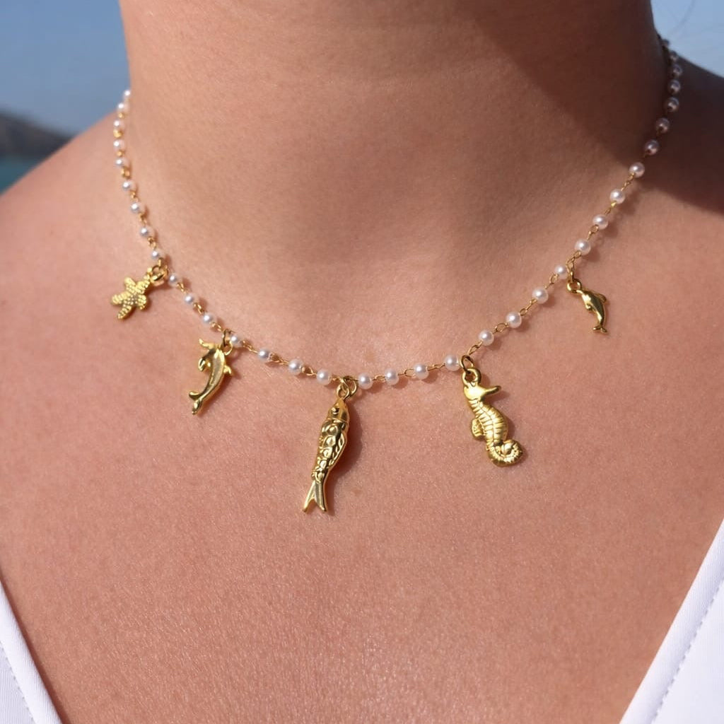 Pearls Sea World Necklace/ Collie