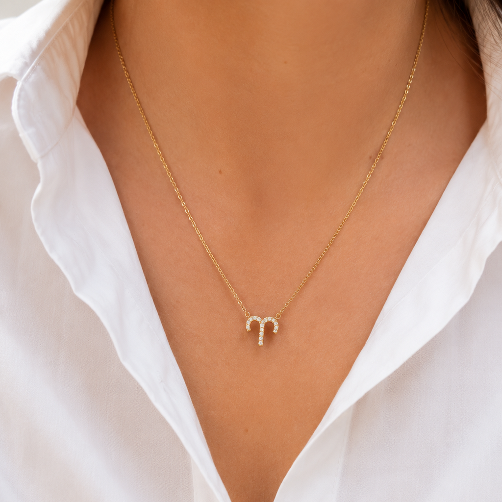 Aries Zodiac Necklace – Stainless Steel