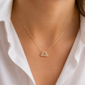 Libra Zodiac Necklace – Stainless Steel