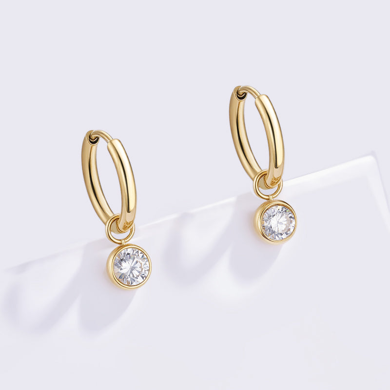 Shiny dot Earrings / Boucles d'oreilles
