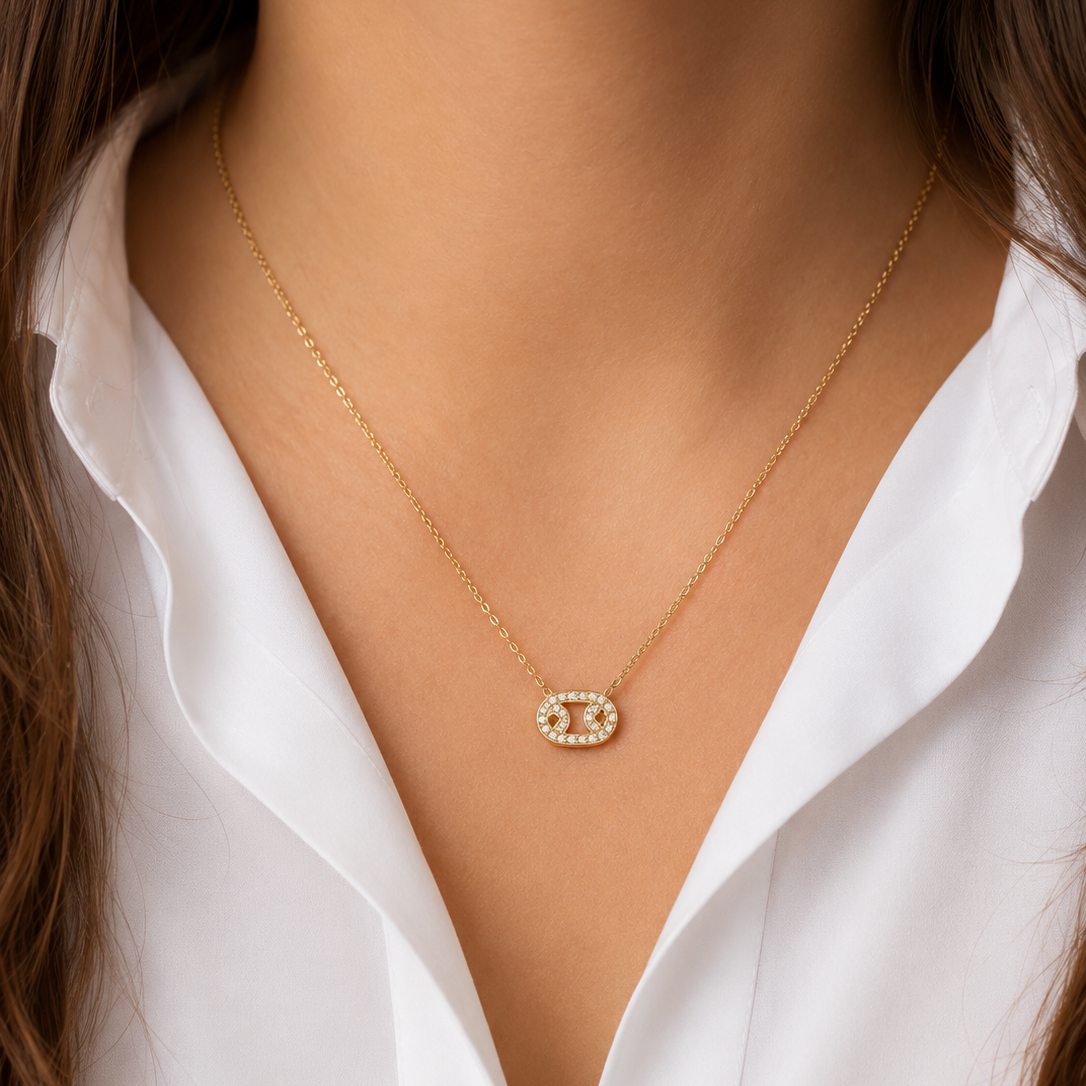 Cancer Zodiac Necklace – Stainless Steel