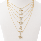 Aquarius Zodiac Necklace — Stainless Steel