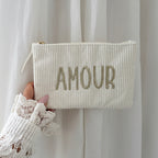 Pochette Velours Côtelé Amour
