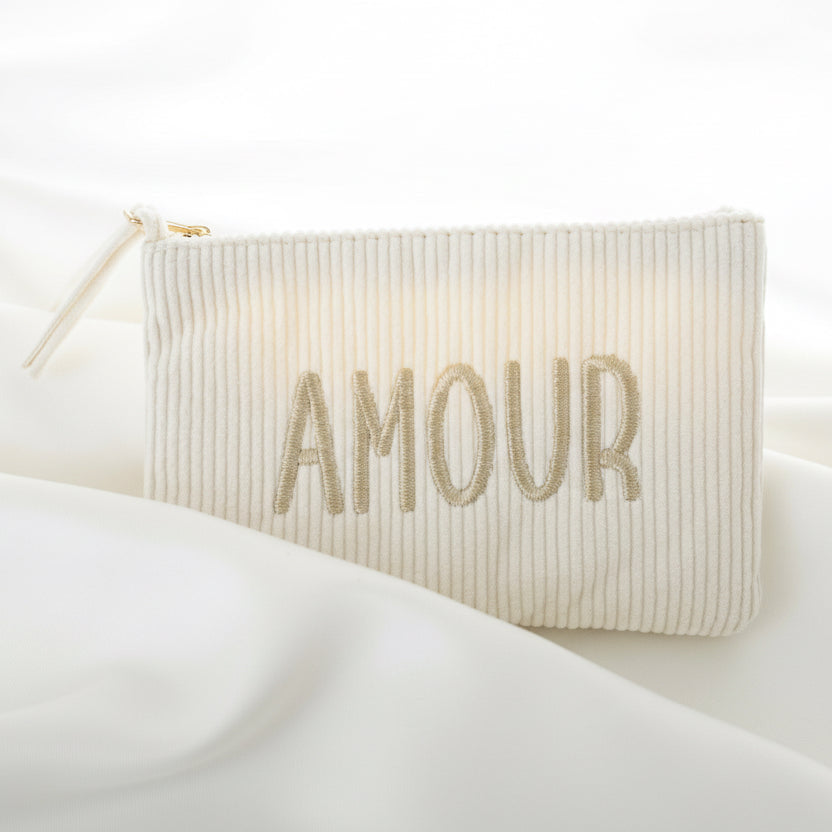 Golden Corduroy Clutch