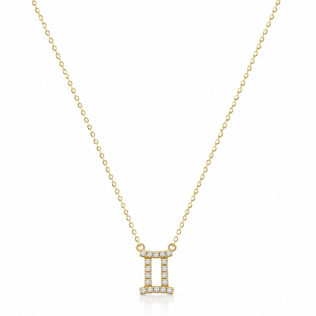 Gemini Zodiac Necklace – Stainless Steel