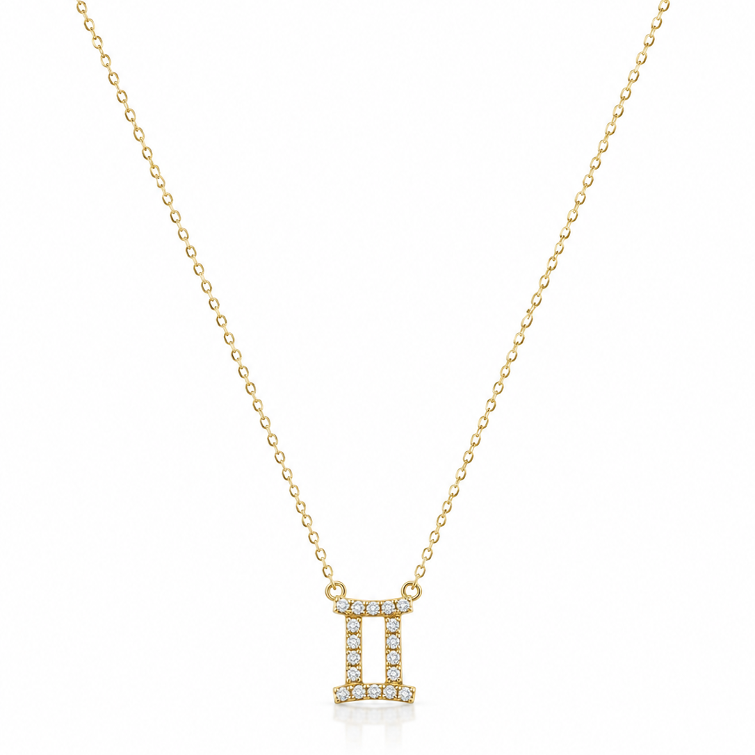 Gemini Zodiac Necklace – Stainless Steel
