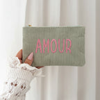 Pochette Velours Côtelé Amour