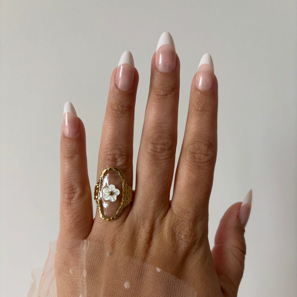 Flower Transparent Ring / Bague