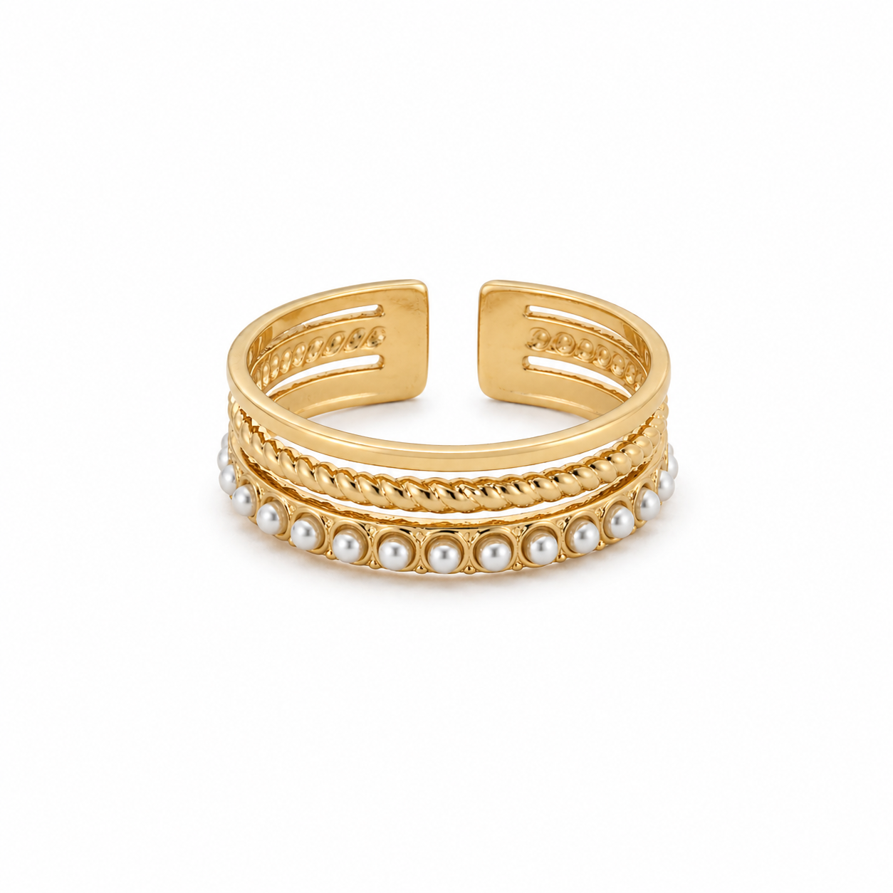 Halo Pearl Ring / Bague