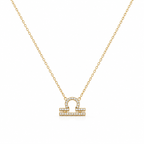Collier Zodiaque Balance — Acier Inoxydable