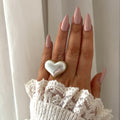 Pearl Heart Ring