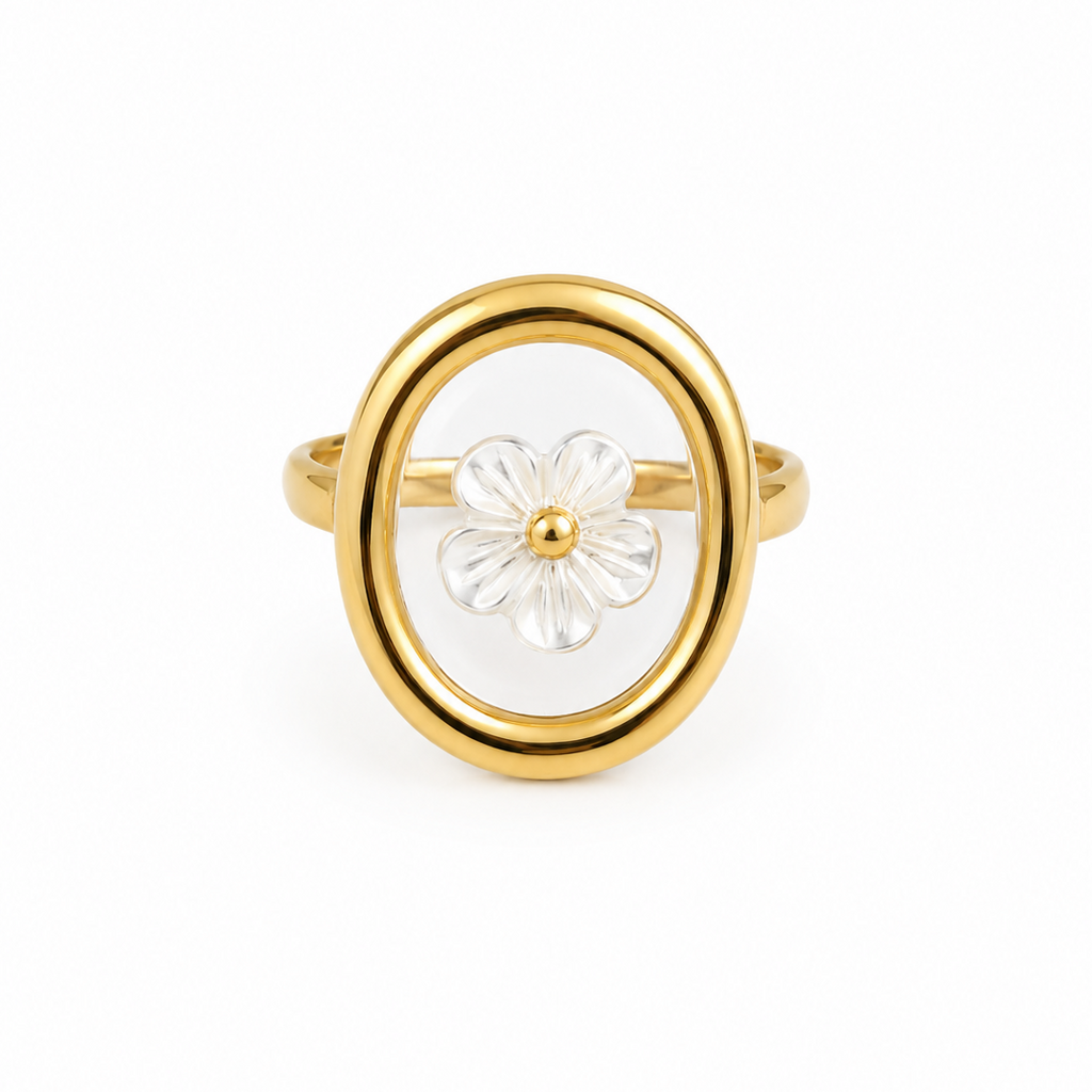 Flower Minimalist Ring / Bague