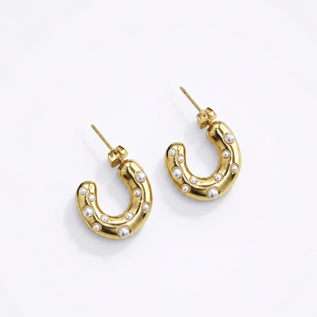 Perl Elegance Earrings / Boucles d'oreilles
