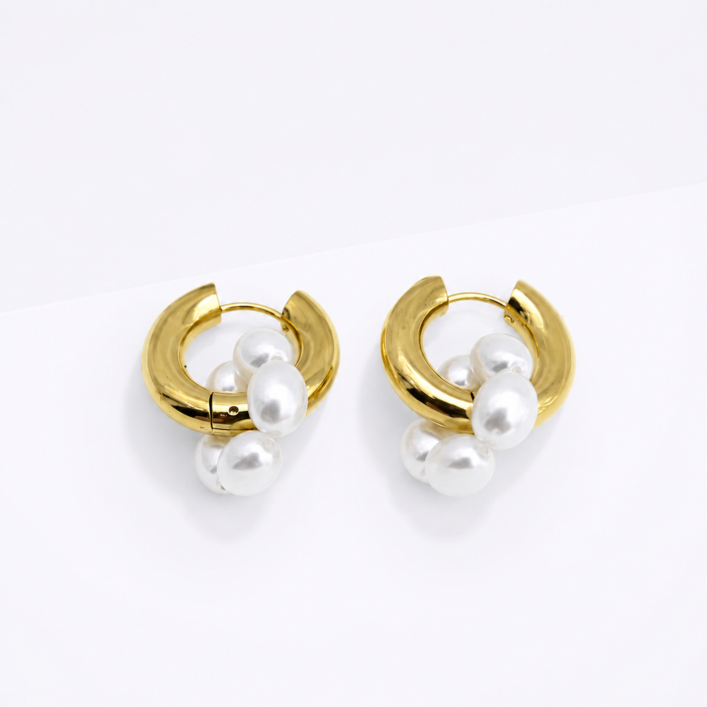 Pearl Bloom Earrings / Boucles d'oreilles
