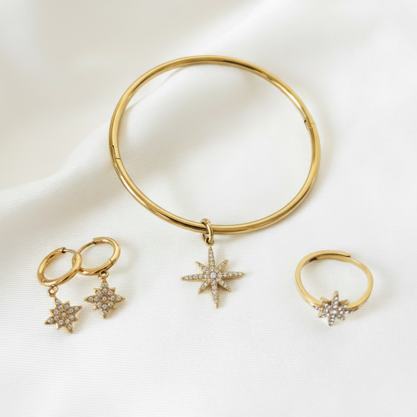 Polar Star Stainless Steel Toggle Bracelet