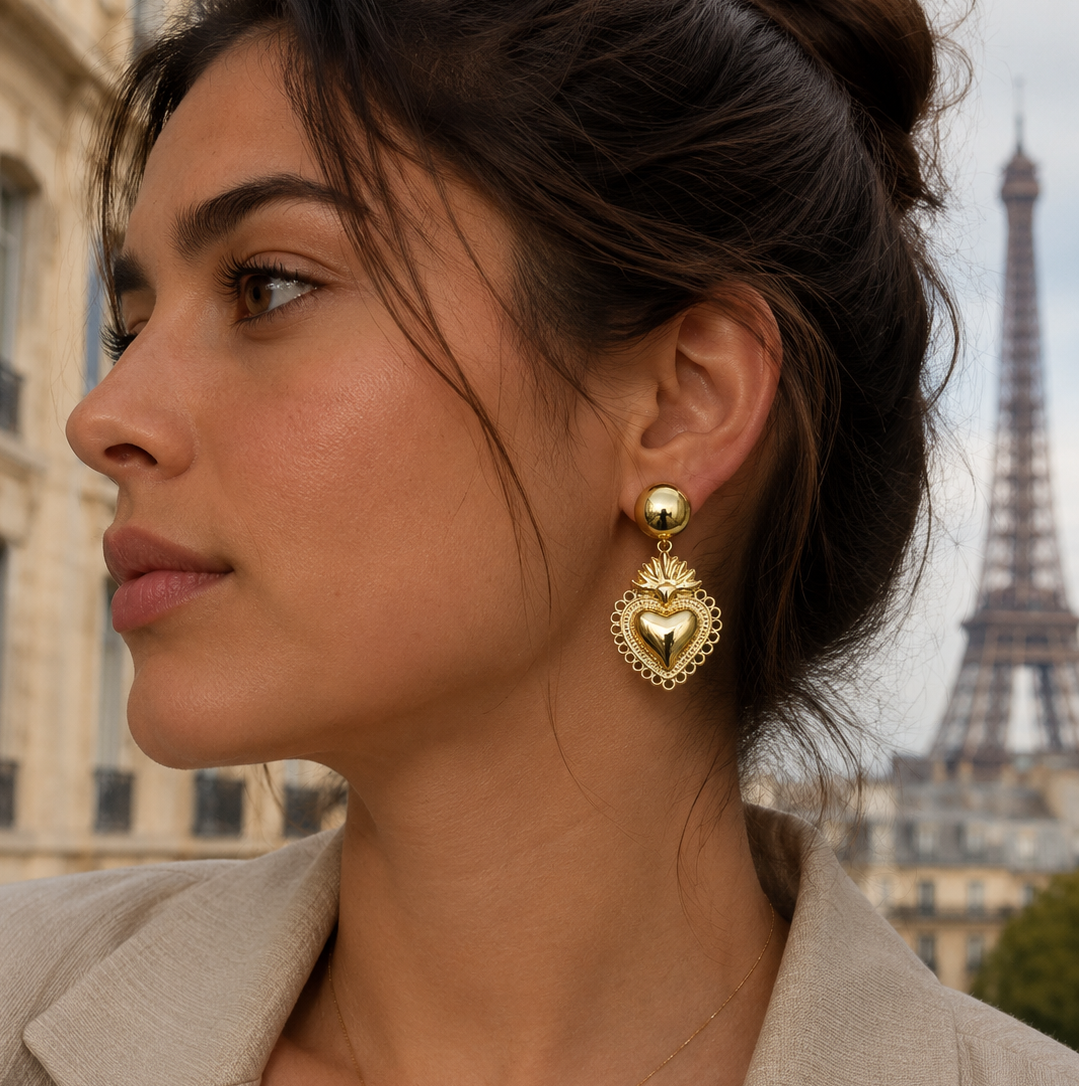 Heart beat Earrings / Boucles d'oreilles