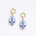 Anchor charm Earrings / Boucles d'oreilles