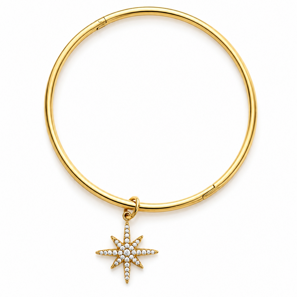 Polar Star Stainless Steel Toggle Bracelet