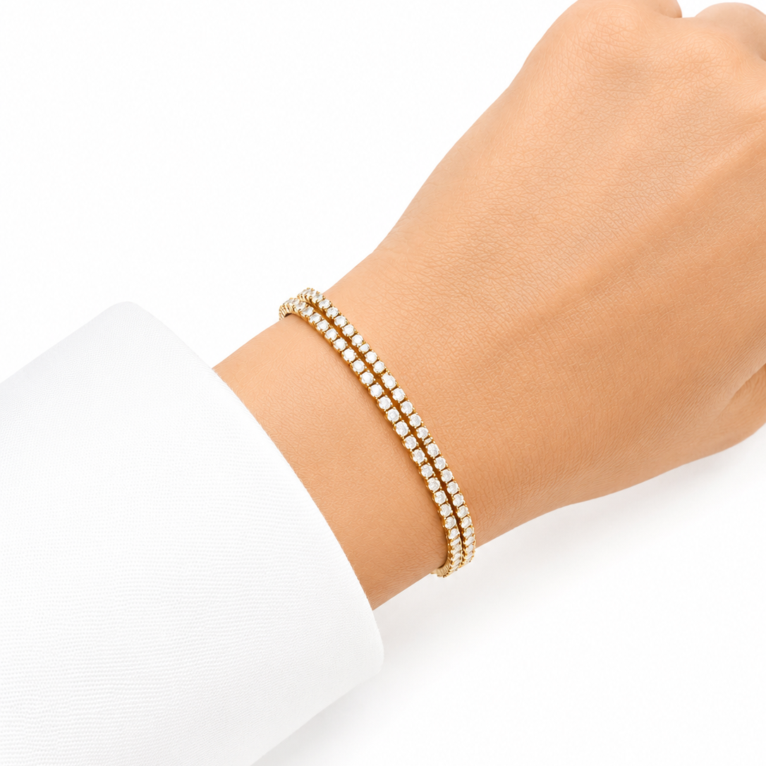 Twin-row Tennis Bracelet
