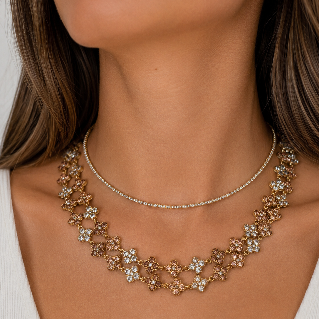Bronze Shiny Necklace / Collier