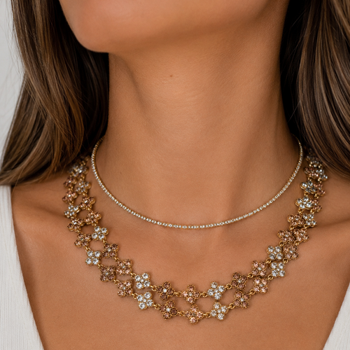 Bronze Shiny Necklace / Collier