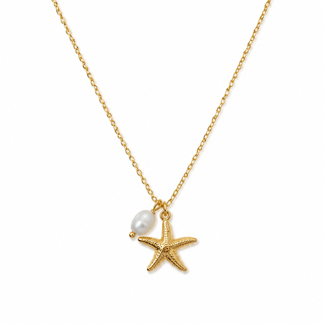 Gold Starfish Necklace / Collier