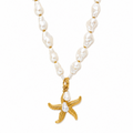 Pearl Adjustable Star Necklace / Collier
