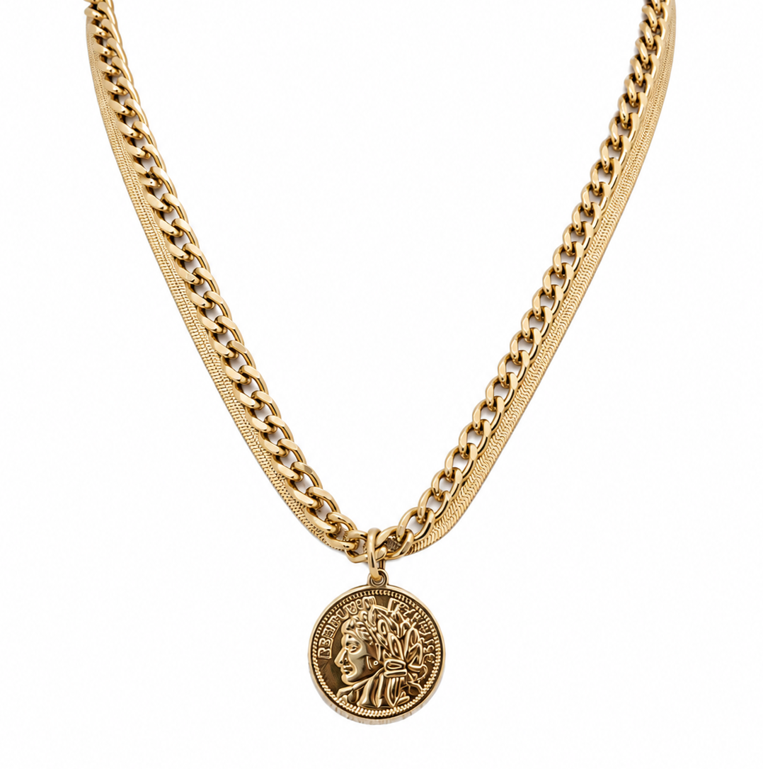 Coin Elegant Necklace / Collier