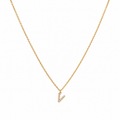 V Initial Necklace / Collier