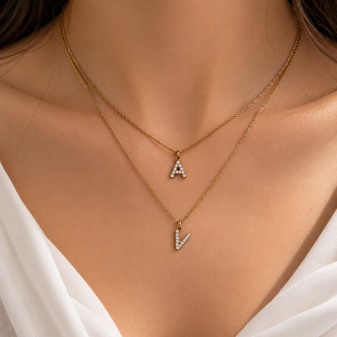 A Initial Necklace / Collier