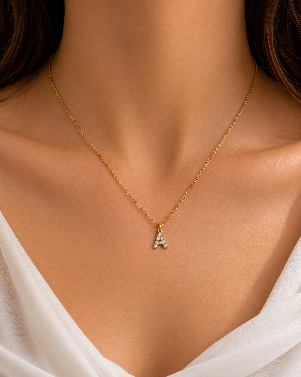 A Initial Necklace / Collier