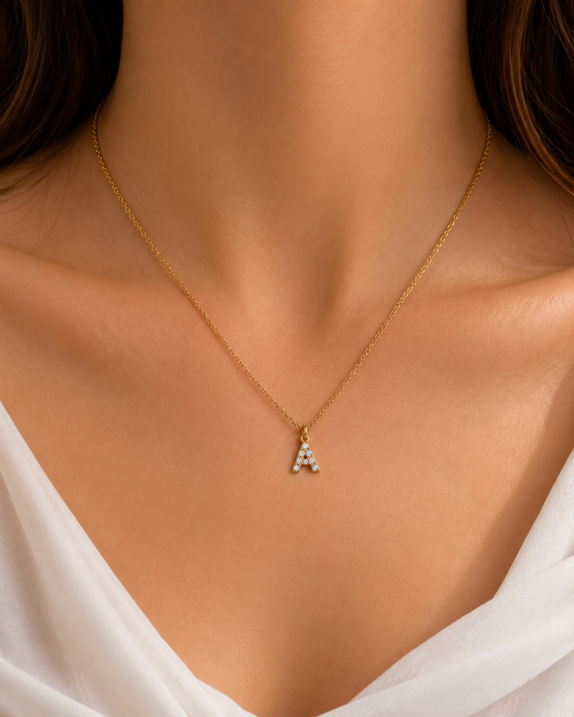A Initial Necklace / Collier