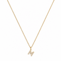 M Initial Necklace / Collier
