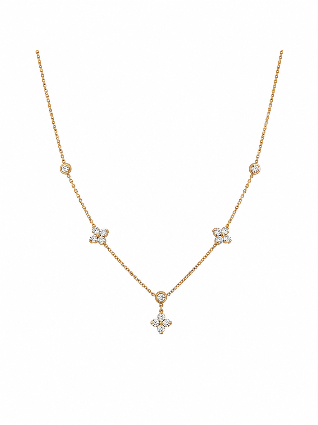 Floral Drop Necklace / Collier