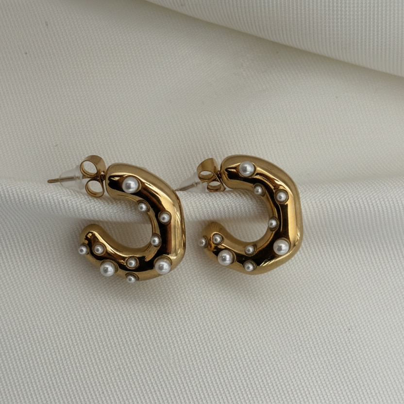 Boucles d'oreilles Perl Elegance