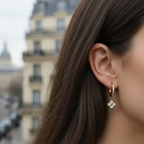 BOUCLES D'OREILLES - FLORA