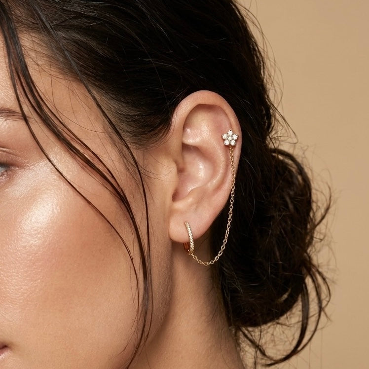 Gold Chain Earring