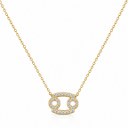 Collier Zodiaque Cancer — Acier Inoxydable