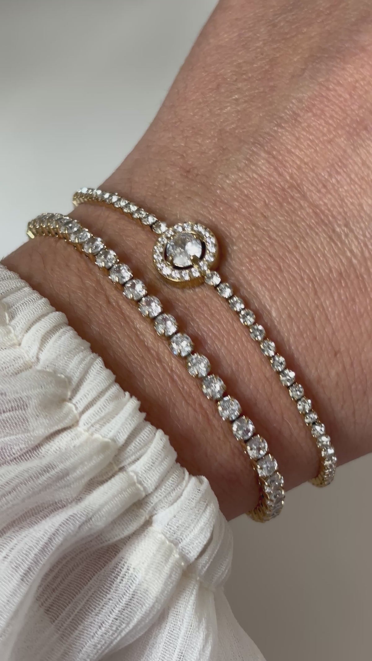 TENNIS BRACELET - CAPUCINE